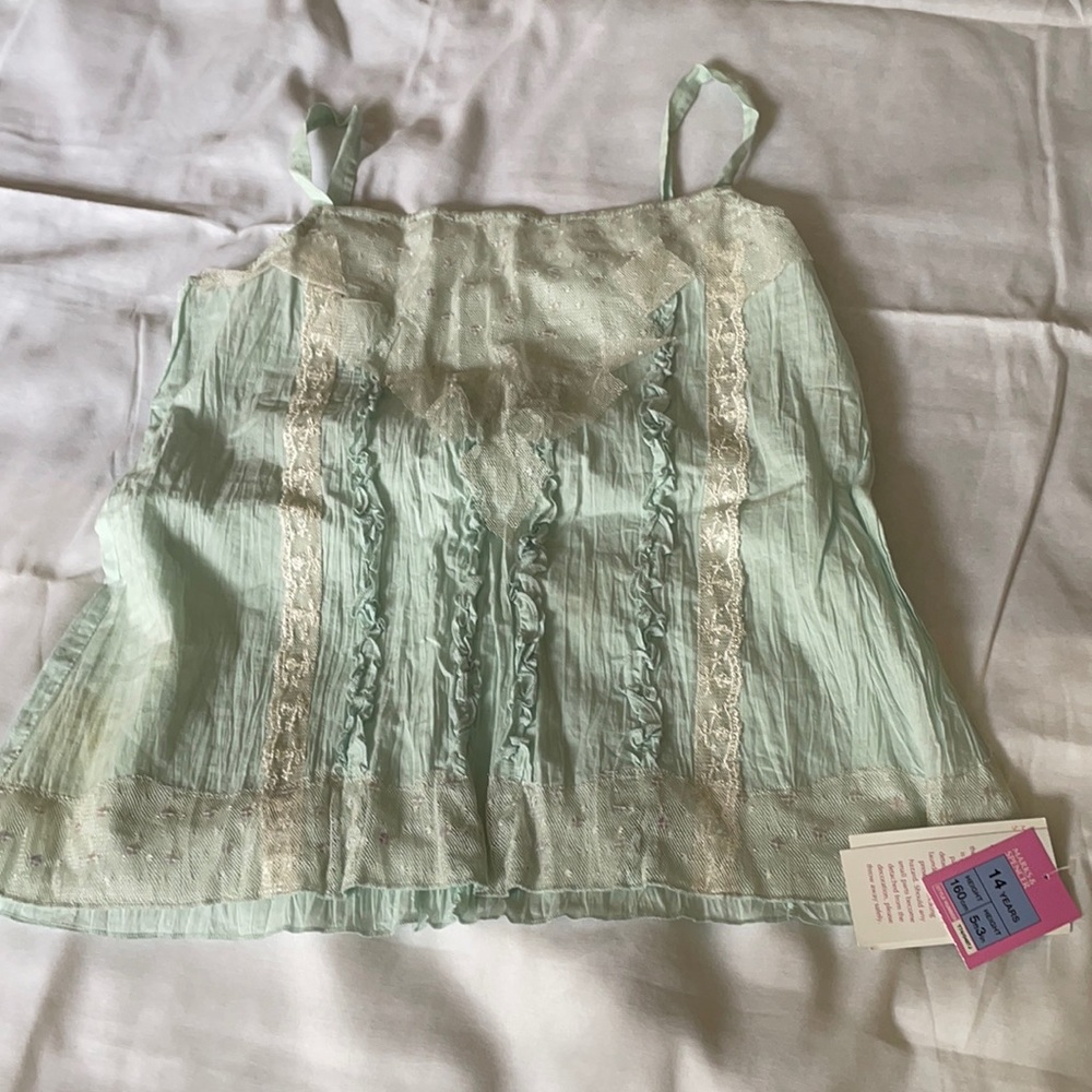 Baby blue tank top